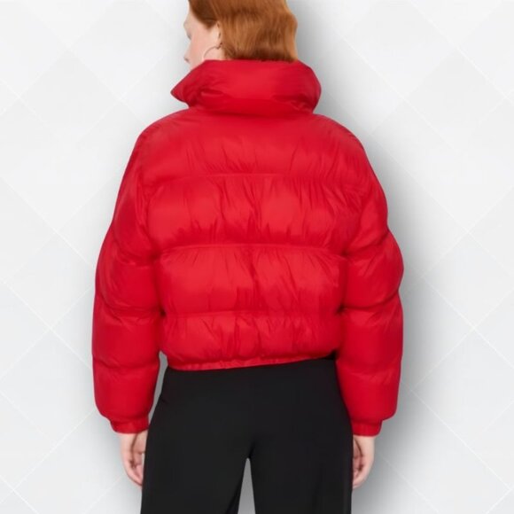 🔥 Wild Fable Women’s Red Long Puffer Jacket – Size M – WJK-100058 - Picture 3 of 3